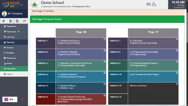 Comprehensive Unit Plans fully mapped to the Curriculum